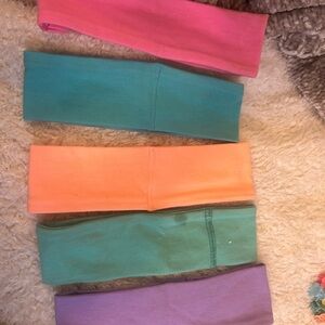 Set of 5 coloured headbands